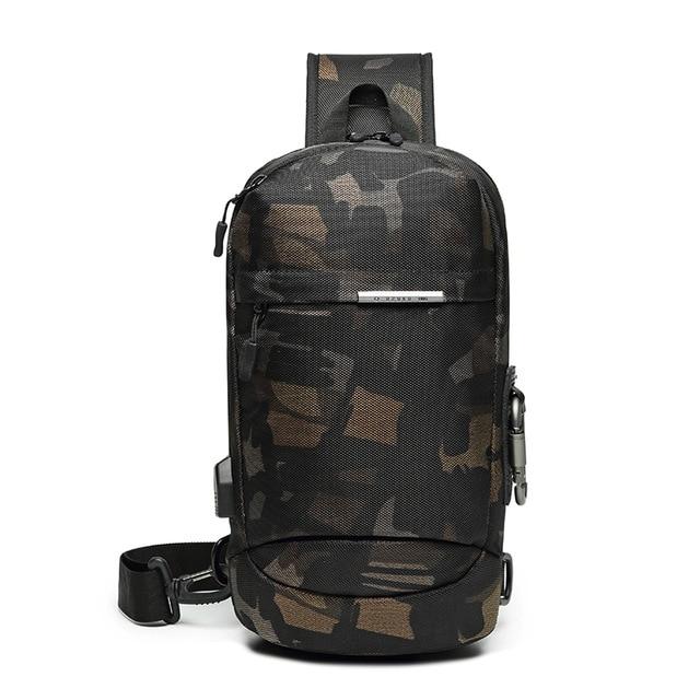 Crossbody Sling Bag With USB Charging Daypack The Store Bags Camouflage