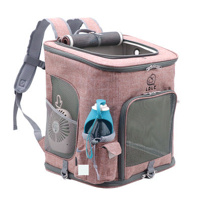 Travel Hand-Free Pet Backpack The Store Bags Pink M