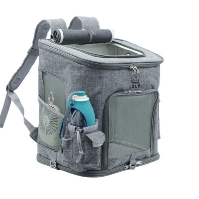 Travel Hand-Free Pet Backpack The Store Bags Gray M