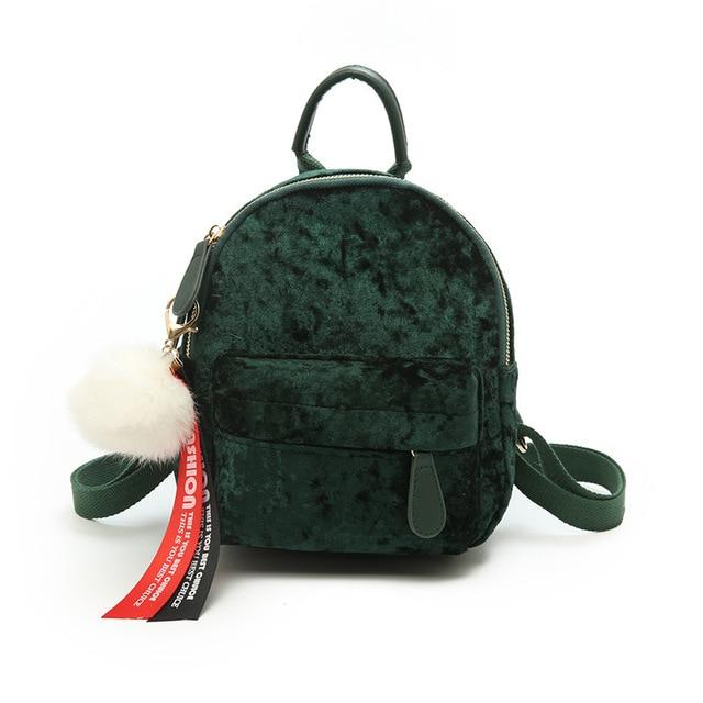 WILEY Velvet Mini Backpack The Store Bags Army 