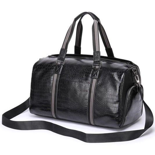 Black Leather Duffle Travel Bag The Store Bags