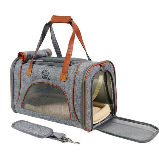 Medium Air Travel Pet Carrier The Store Bags Light Gray 46x26x28cm