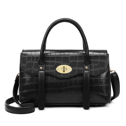 Turn Lock Purse Closure The Store Bags Black 28cm x 14cm x 17cm