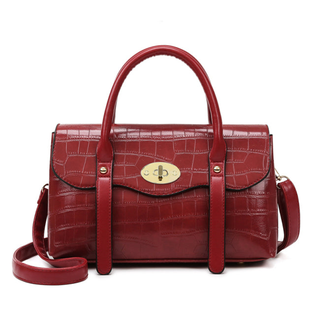 Turn Lock Purse Closure The Store Bags Red 28cm x 14cm x 17cm