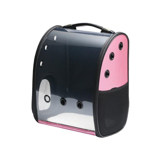 Transparent Pet Backpack The Store Bags Pink