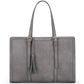 Leather Tote Bag 15 inch Laptop The Store Bags GRAY 