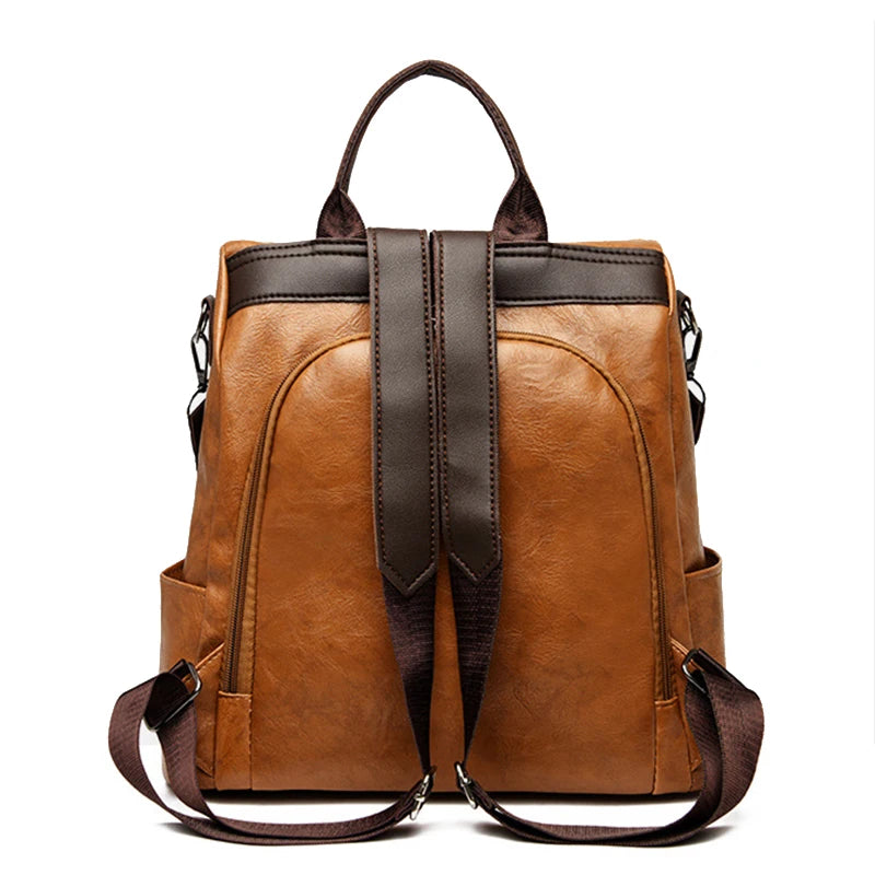 Bolso mochila casual antirrobo mujer