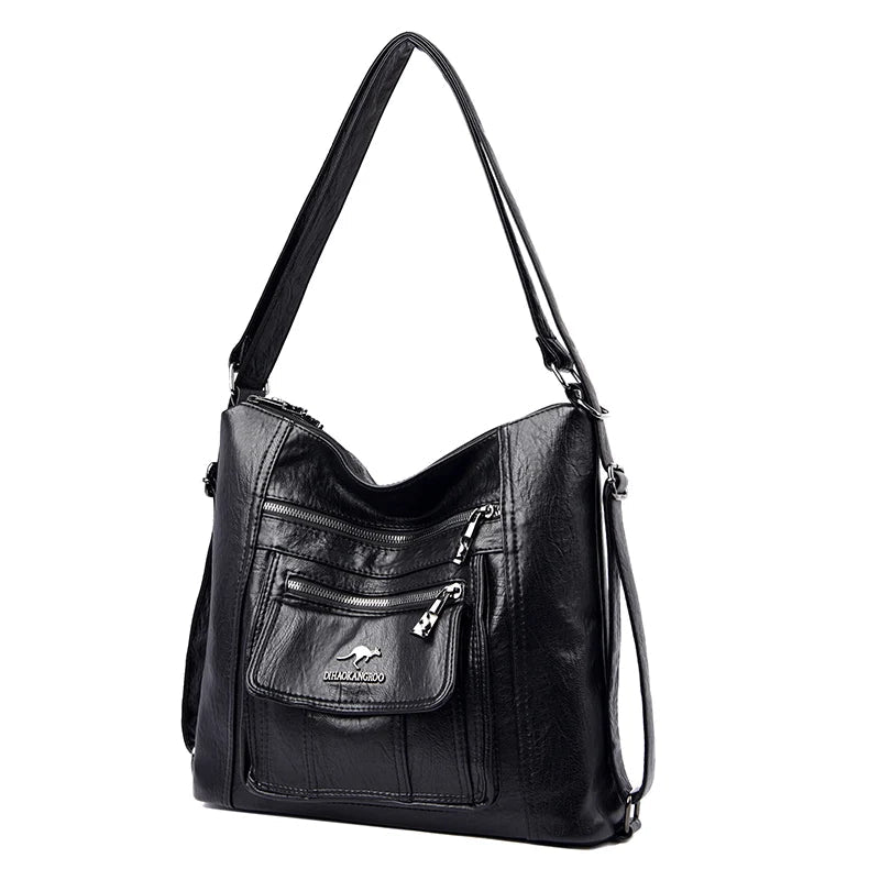 PU Leather Shoulder Bag Purse The Store Bags Black 