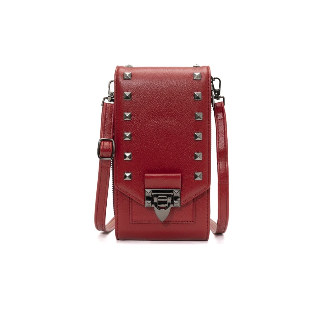 Leather Phone Wallet Crossbody The Store Bags Red 