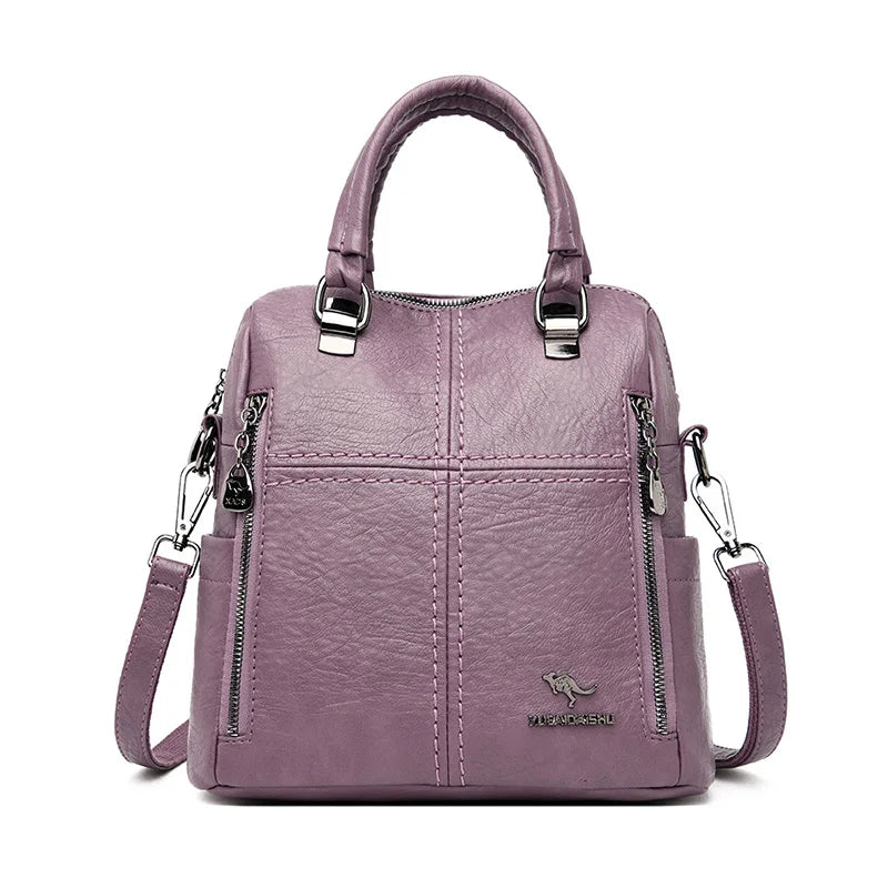 Leather Teal Backpack The Store Bags Purple 