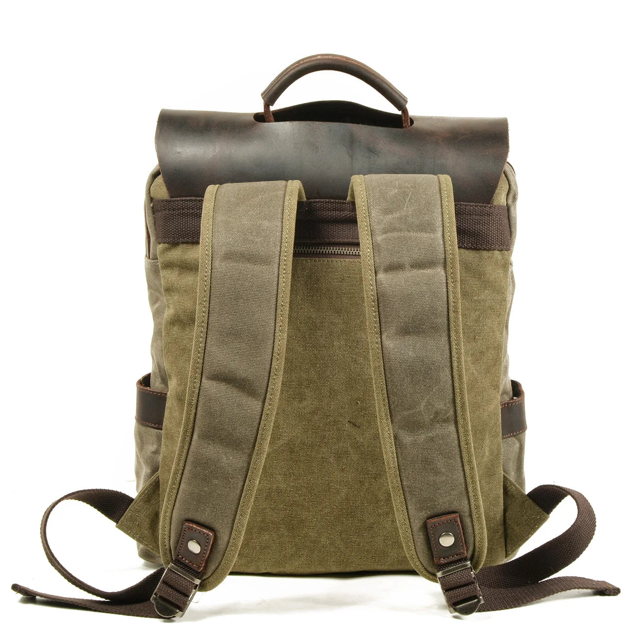 Canvas Leather Padded 15.6 Laptop Backpack The Store Bags 