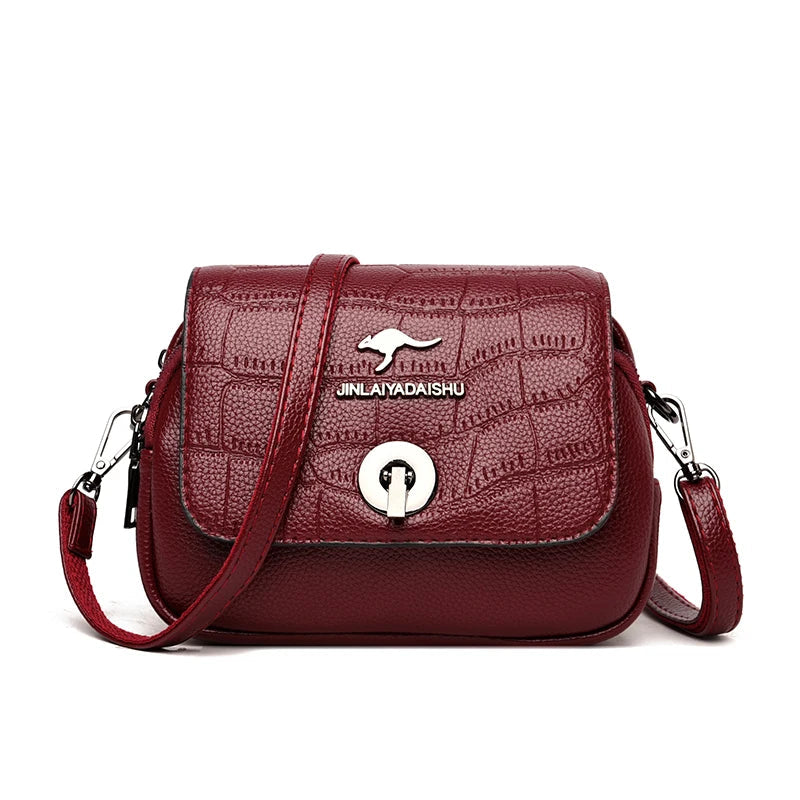 Croco Crossbody Bag The Store Bags Wine Red 