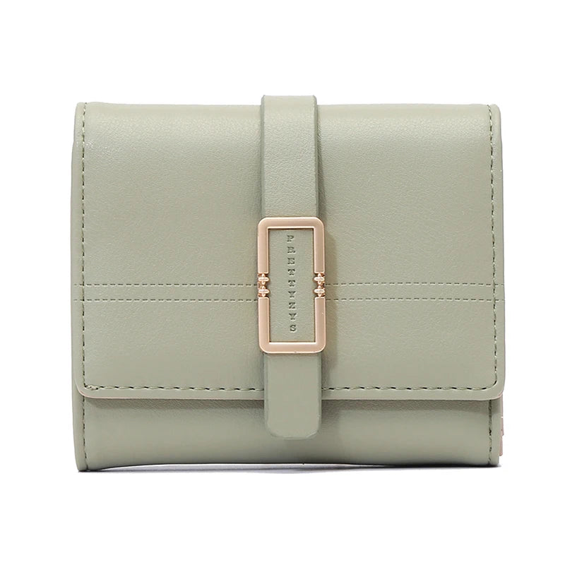 Women's Small Leather Trifold Wallet The Store Bags green 