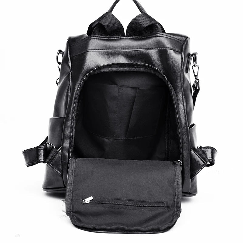 Theft Proof Leather Backpack The Store Bags 