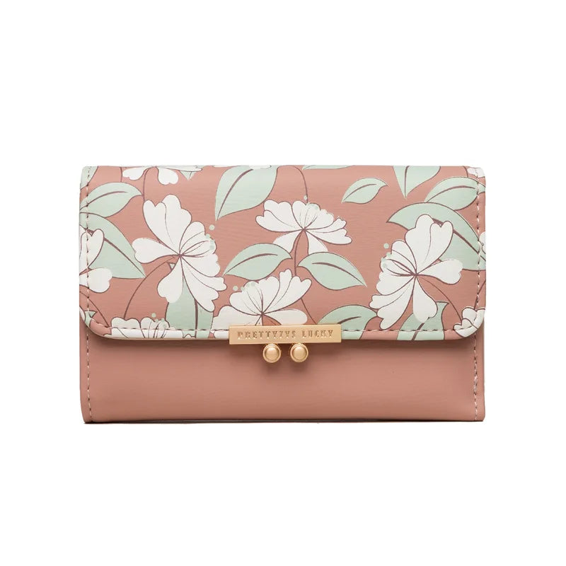 Floral Leather Wallet The Store Bags Brown 
