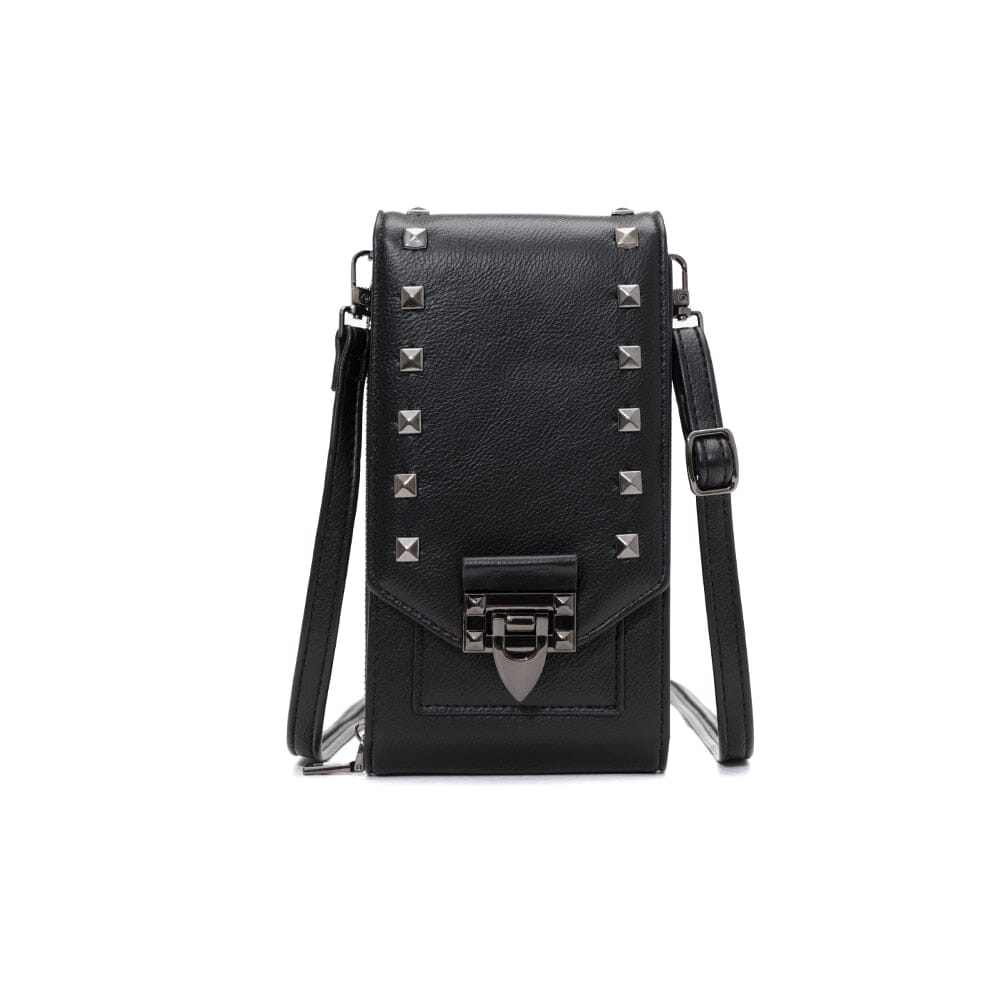Leather Phone Wallet Crossbody The Store Bags Black 