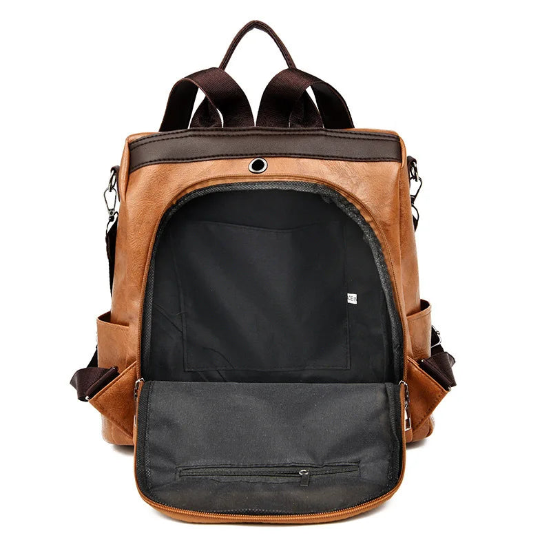 Bolso mochila casual antirrobo mujer