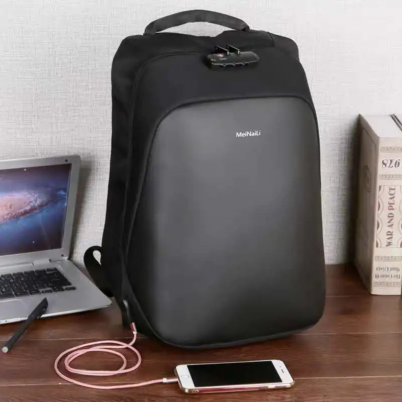 Laptop Backpack With USB Charging Port And Lock The Store Bags 