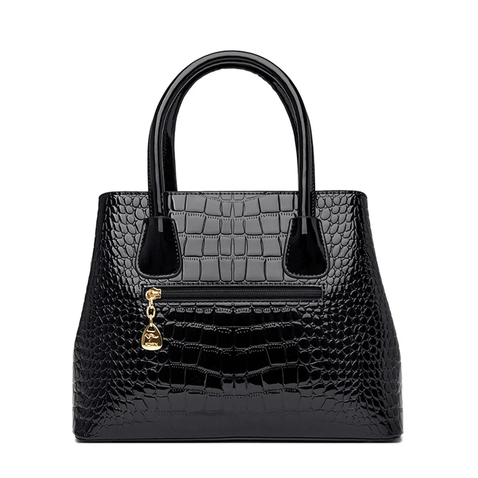 Faux Croc Tote Bag