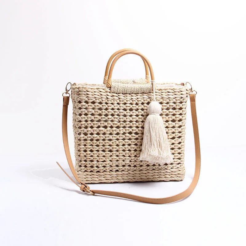 Straw Box Bag