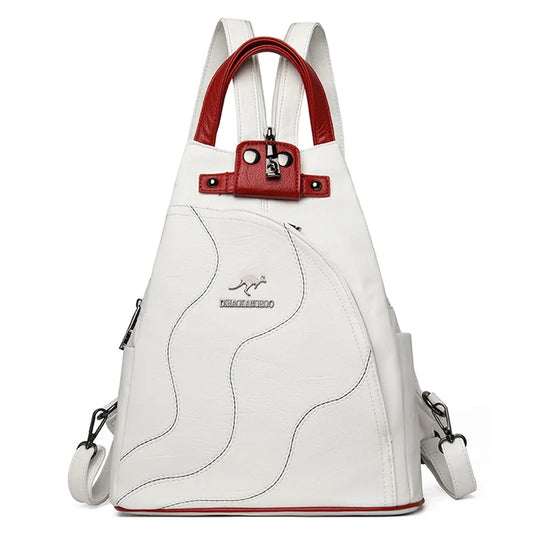 Mochila Triángulo de Piel ERIN