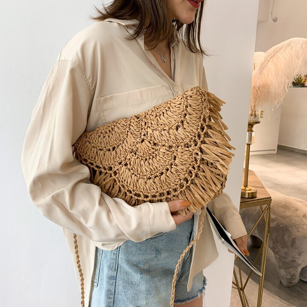 Straw Clutch Purse The Store Bags 