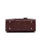 Black Croc Tote Bag