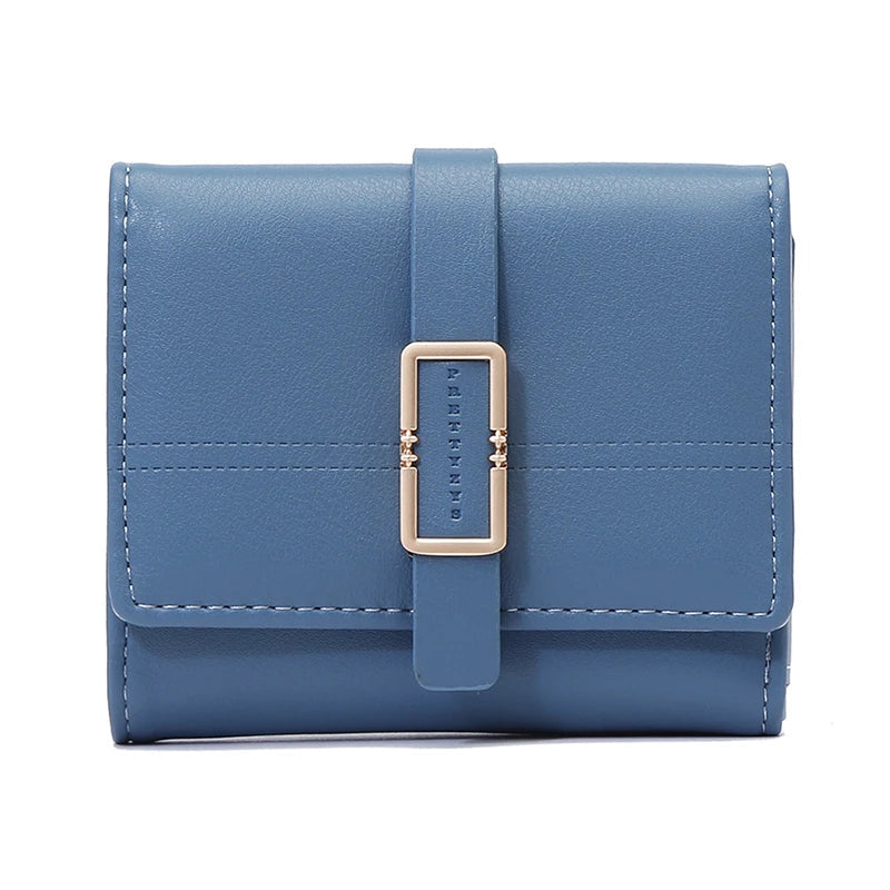 Women's Small Leather Trifold Wallet The Store Bags Blue 