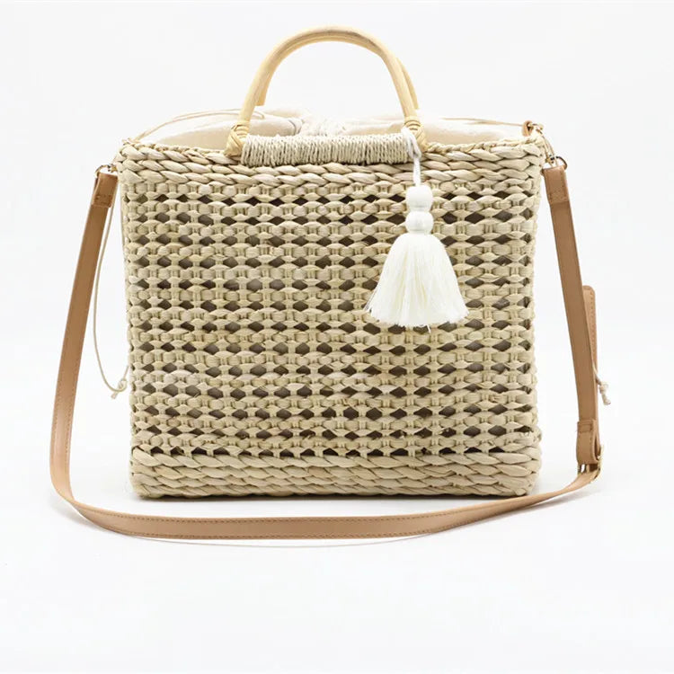 Straw Box Bag