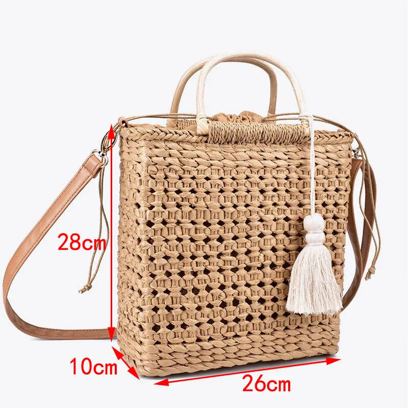 Straw Box Bag