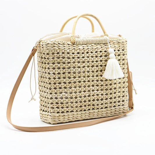 Straw Box Bag