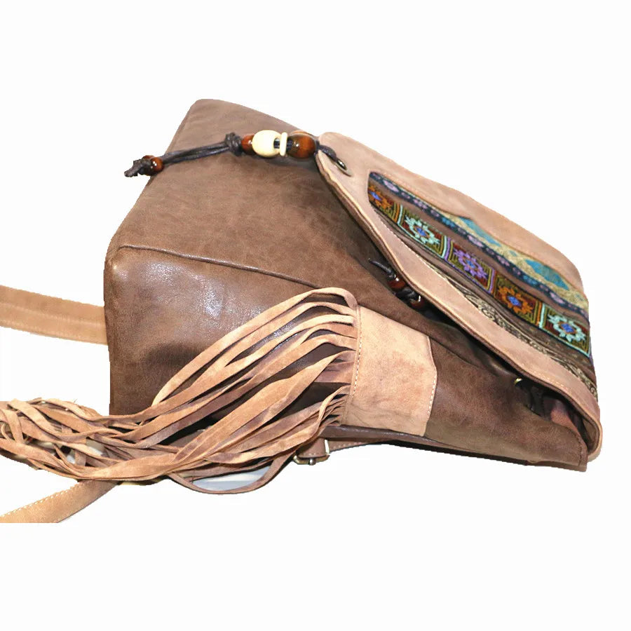 Boho Fringe Backpack The Store Bags 