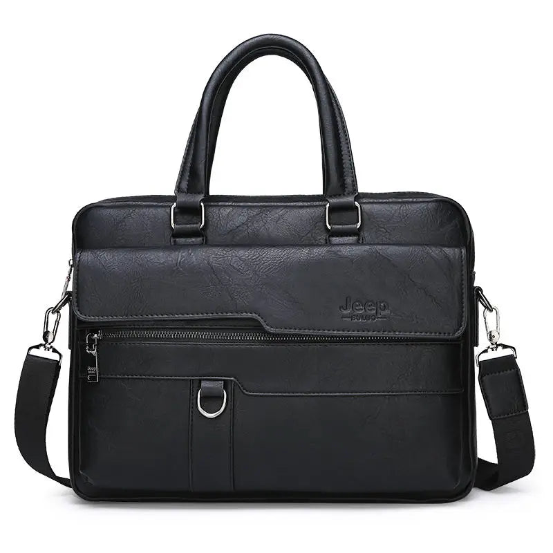 Leather Messenger Bag 15 inch Laptop The Store Bags Black 