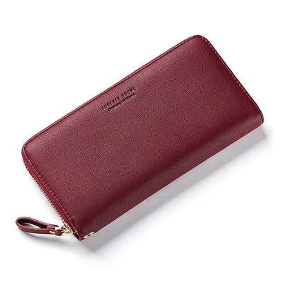 Leather Zip Around Purse The Store Bags wine red 