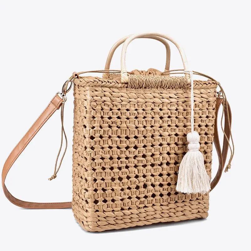 Straw Box Bag