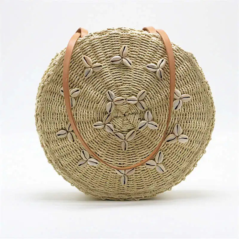 Circular Straw Purse The Store Bags brown 