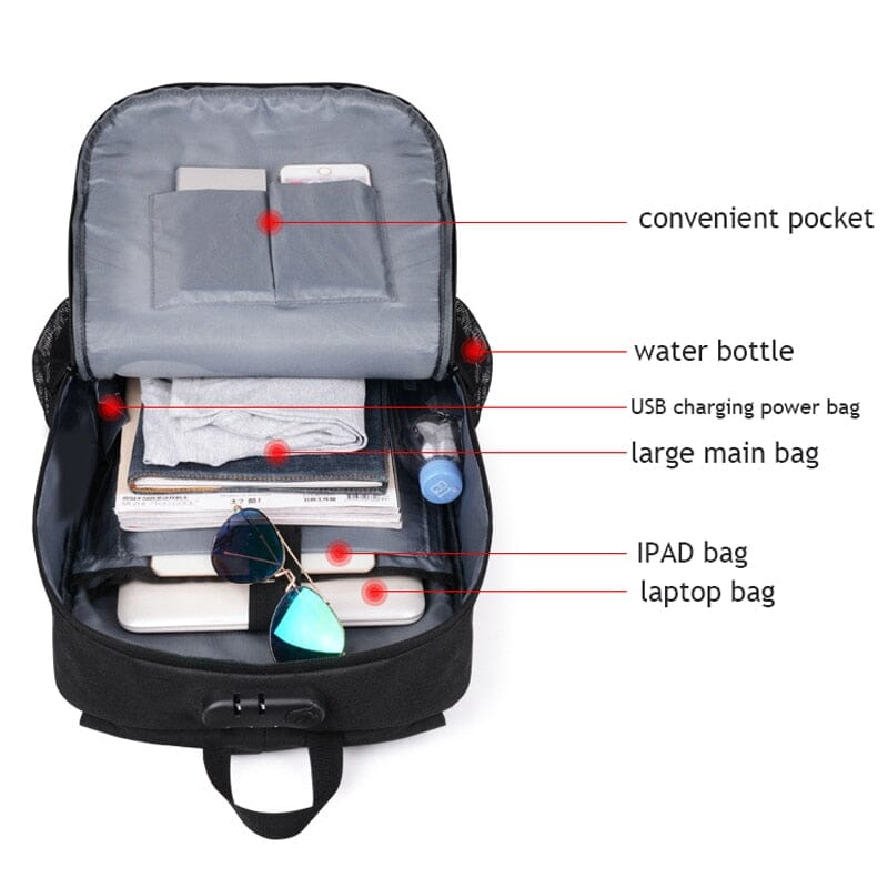 15.6 inch Laptop Backpack Rucksack Water Resistant The Store Bags 
