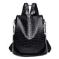 Leather Anti Theft Backpack Women The Store Bags Black 