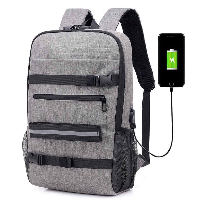 15.6 inch Laptop Backpack Rucksack Water Resistant The Store Bags Light Gray A 