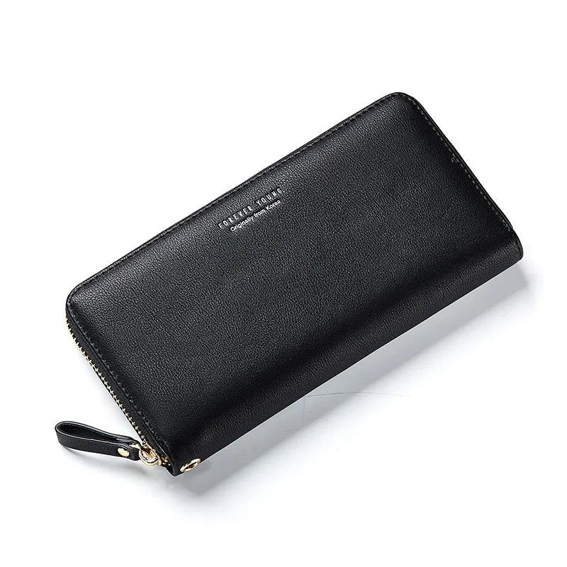 Leather Zip Around Purse The Store Bags black 