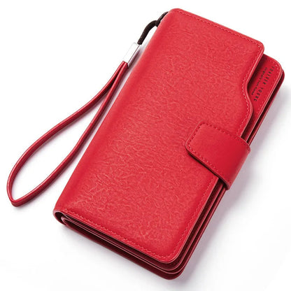 Women's Leather Trifold Organizer Wallet The Store Bags Red 