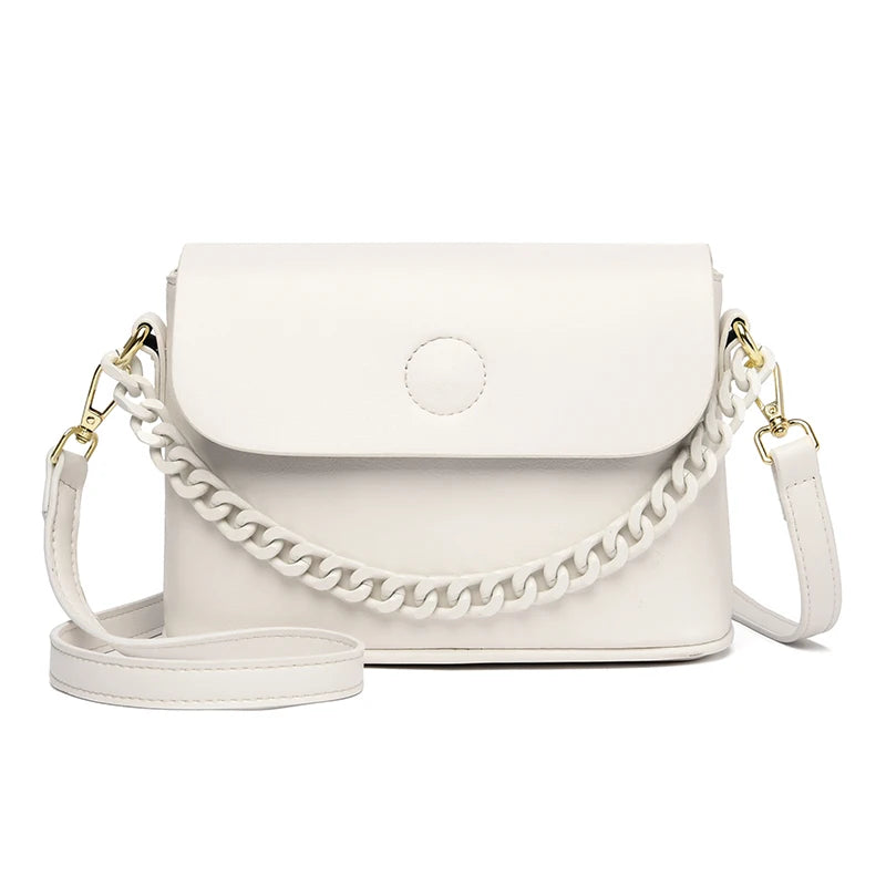 Leather Shoulder Bag With Chain The Store Bags Off-White 
