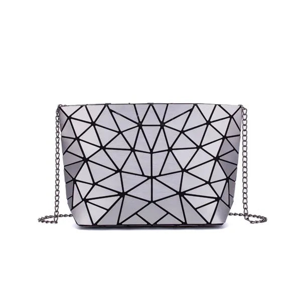 Black Geometric Purse The Store Bags sliver 