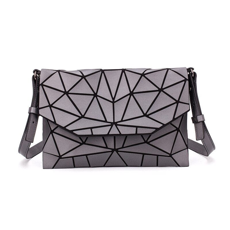 Geometric Crossbody Purse The Store Bags gray 