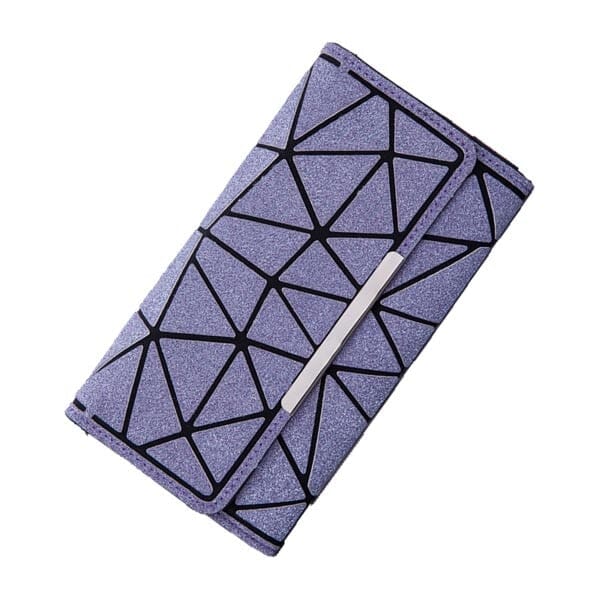 Geometric Luminous Wallet The Store Bags bling purple 