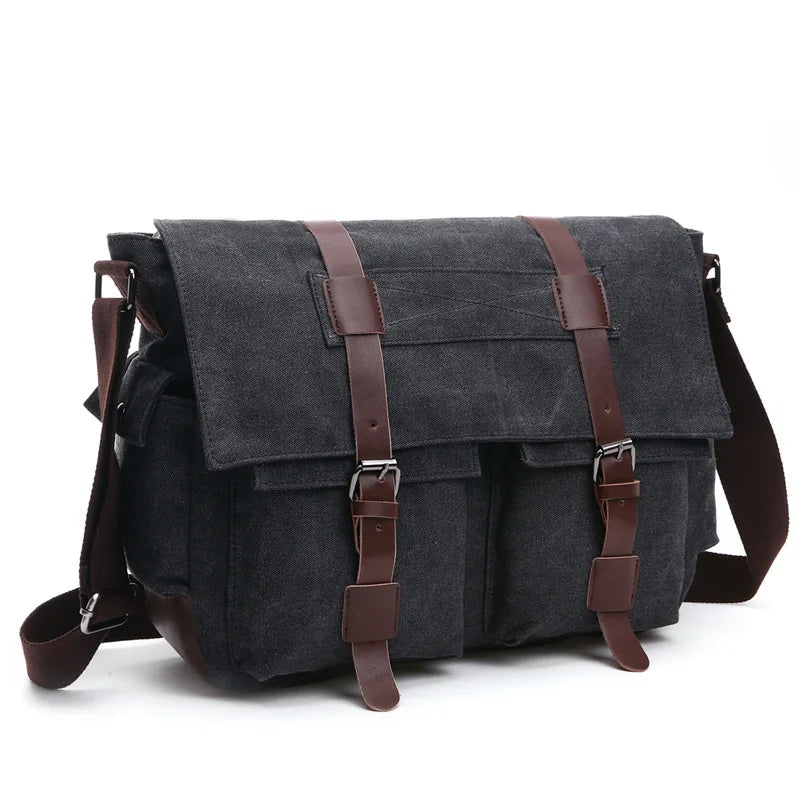 15.6 inch Laptop Messenger Bag The Store Bags black 