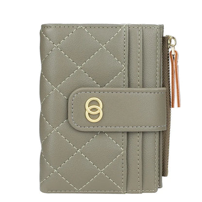 Small Black Leather Wallet Womens