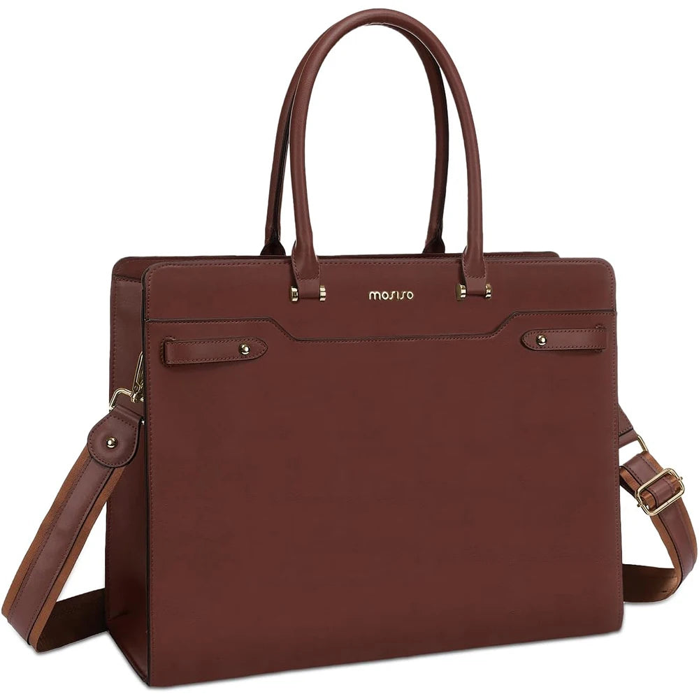 Brown Leather handbag with a shoulder strap
