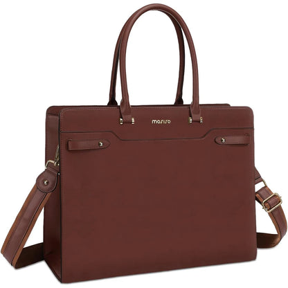 Brown Leather handbag with a shoulder strap