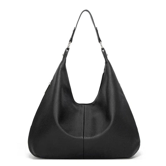 Black Leather Hobo Shoulder Bag The Store Bags 
